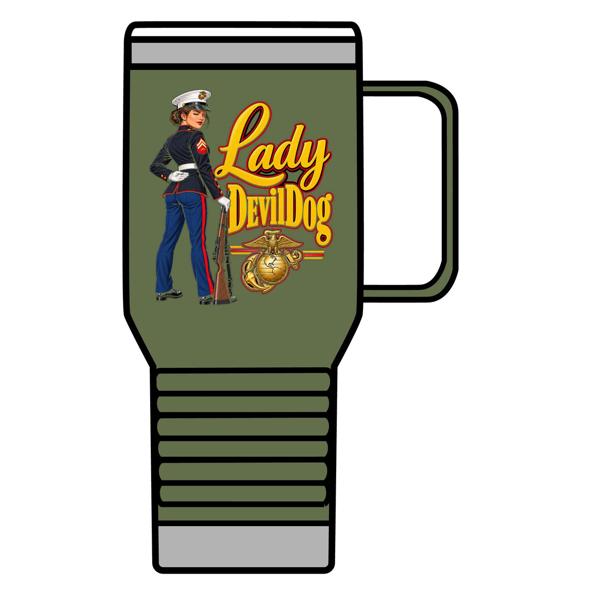 Lady Devil Dog - 20oz Insulated Mug