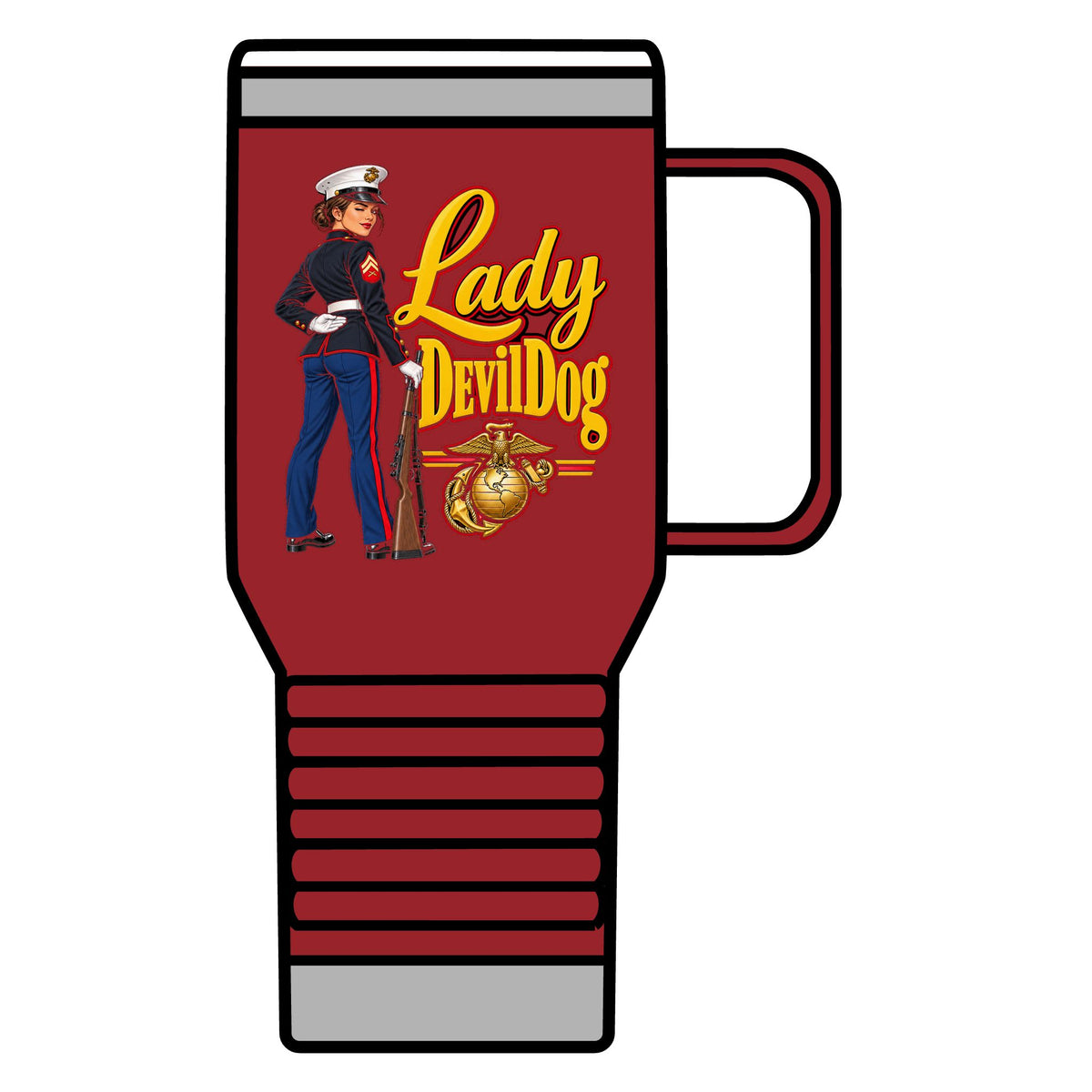Lady Devil Dog - 20oz Insulated Mug
