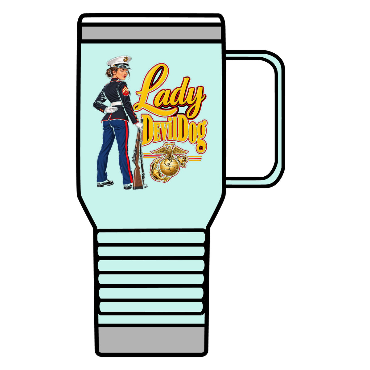 Lady Devil Dog - 20oz Insulated Mug