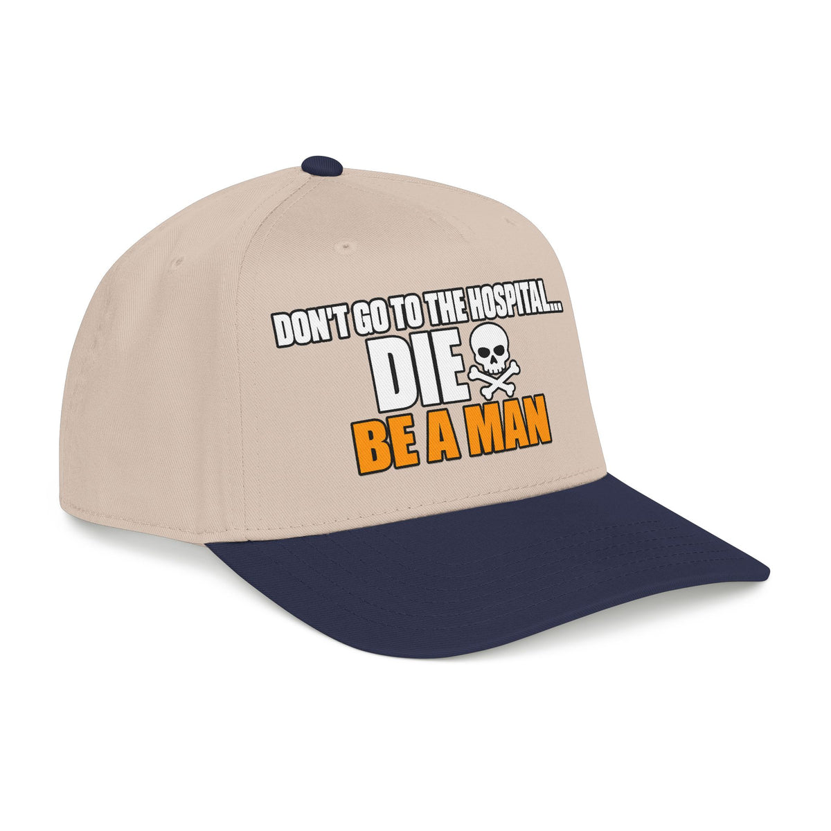Dont Go to the Hospital - White Outlined - OTTO Baseball Hat