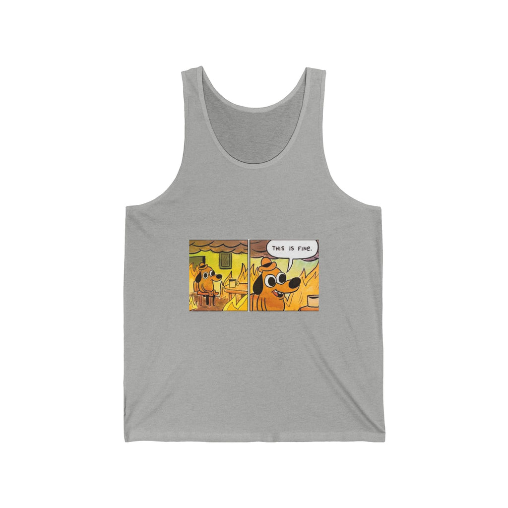 This Is Fine - Athletic Tank