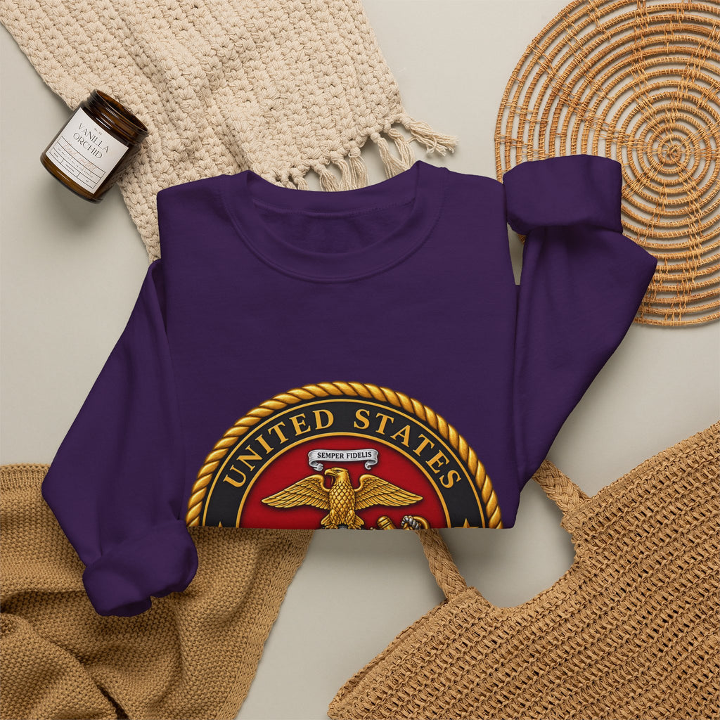 U.S. Marine Corps Emblem - Crewneck Sweatshirt