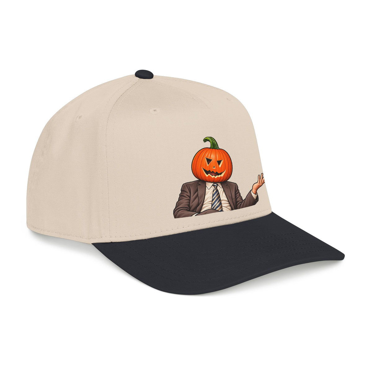 Pumpkin Head Office Cartoon - OTTO Baseball Hat