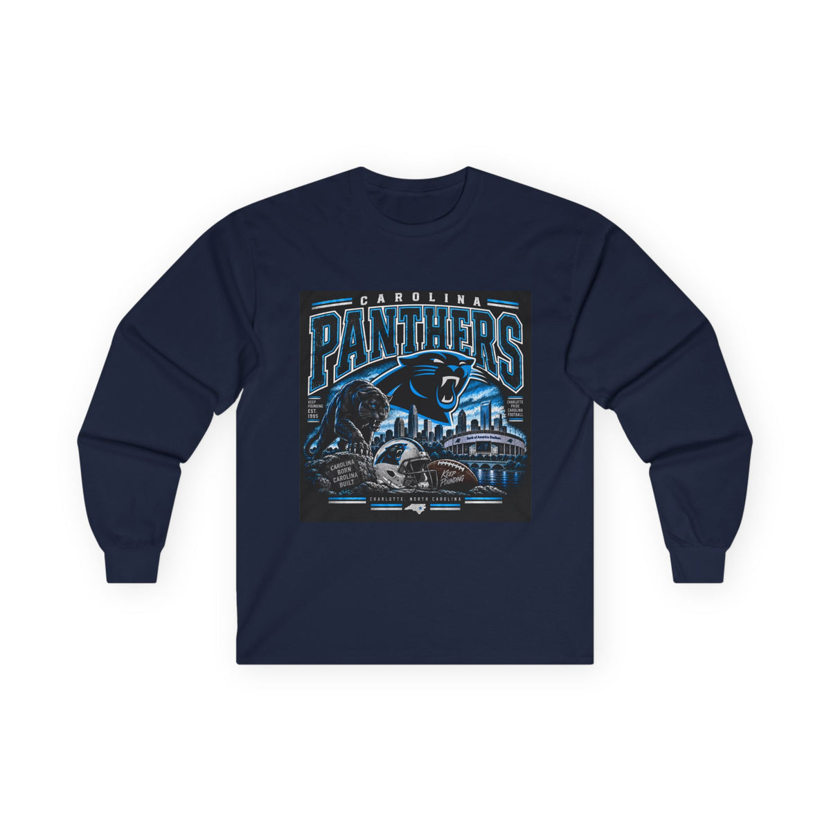 Carolina Panthers Keep Pounding - Unisex Ultra Cotton Long Sleeve Tee
