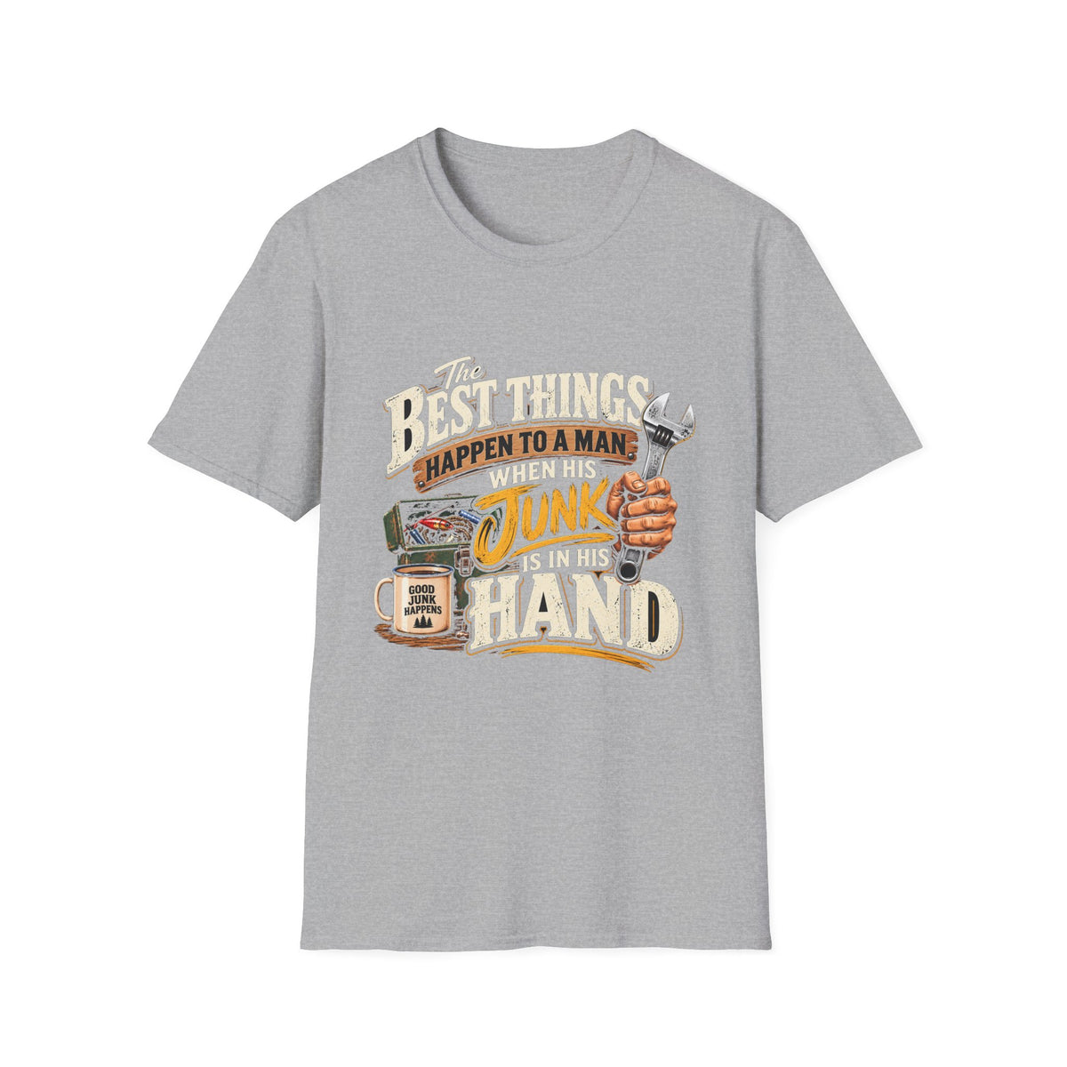 Best Things Happen in a Man's Hand - Classic Tee