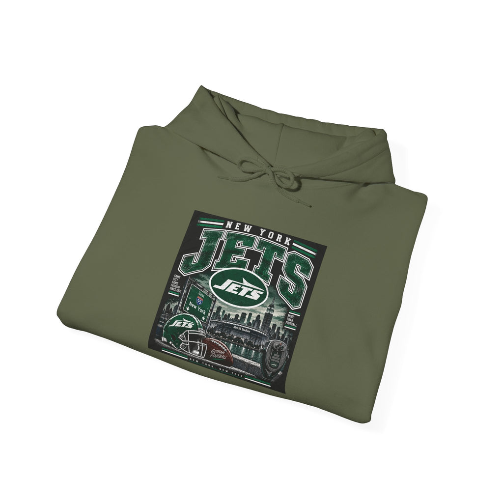 New York Jets Skyline - Hoodie
