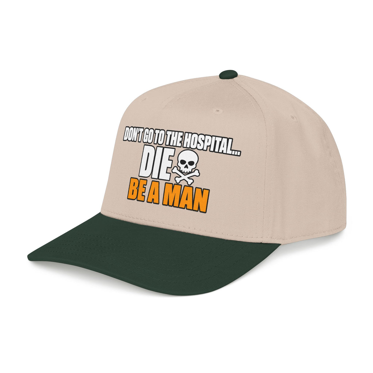 Dont Go to the Hospital - White Outlined - OTTO Baseball Hat