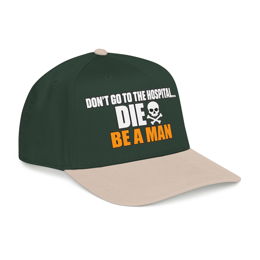 Dont Go to the Hospital - White Outlined - OTTO Baseball Hat
