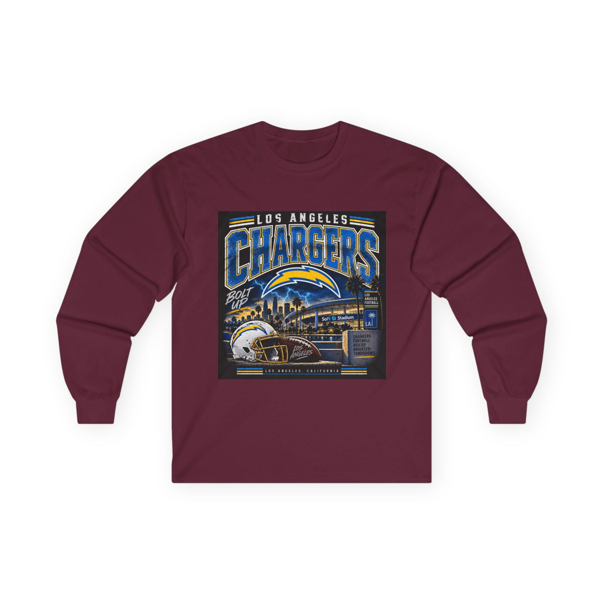 Los Angeles Chargers Bolt Up - Unisex Ultra Cotton Long Sleeve Tee