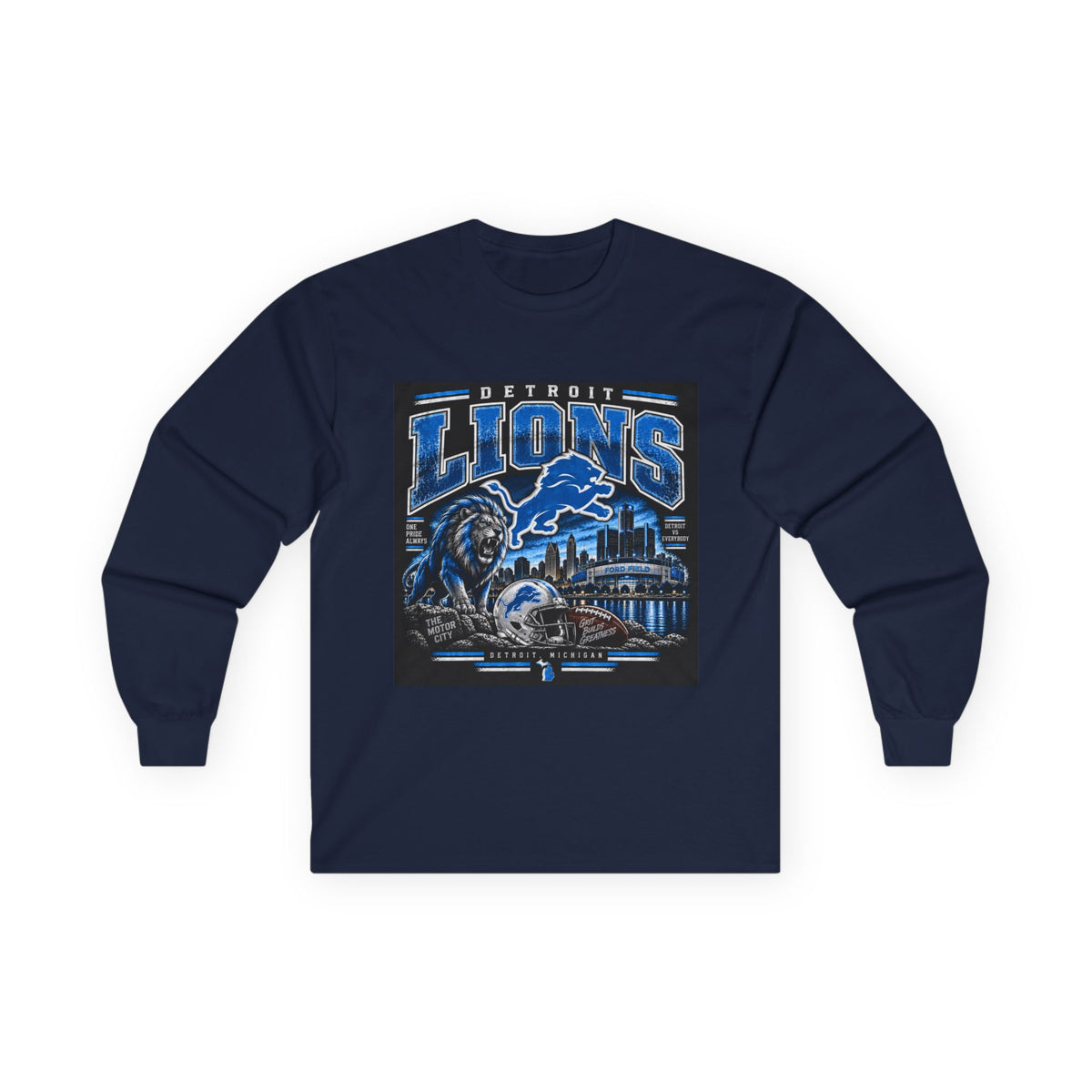 Detroit Lions Grit - Unisex Ultra Cotton Long Sleeve Tee