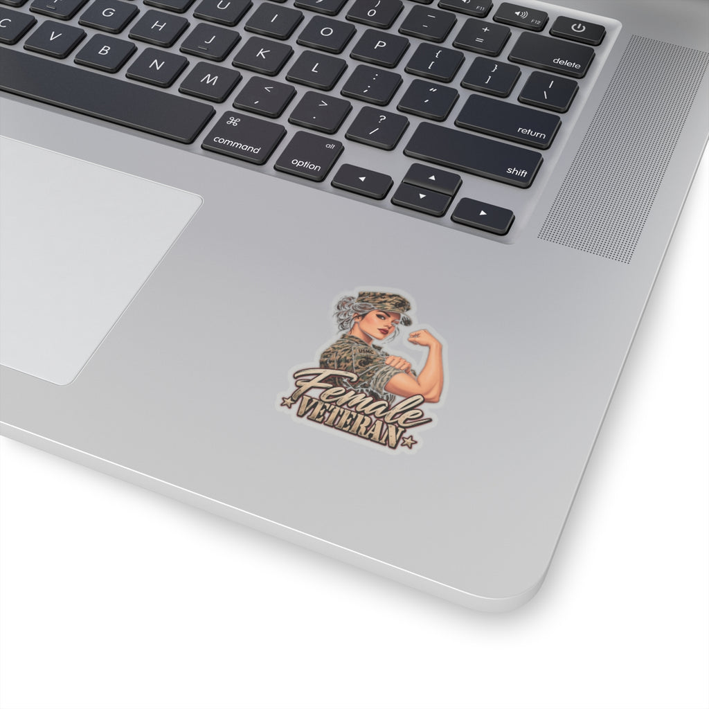 Female Veteran Pride - Kiss-Cut Sticker