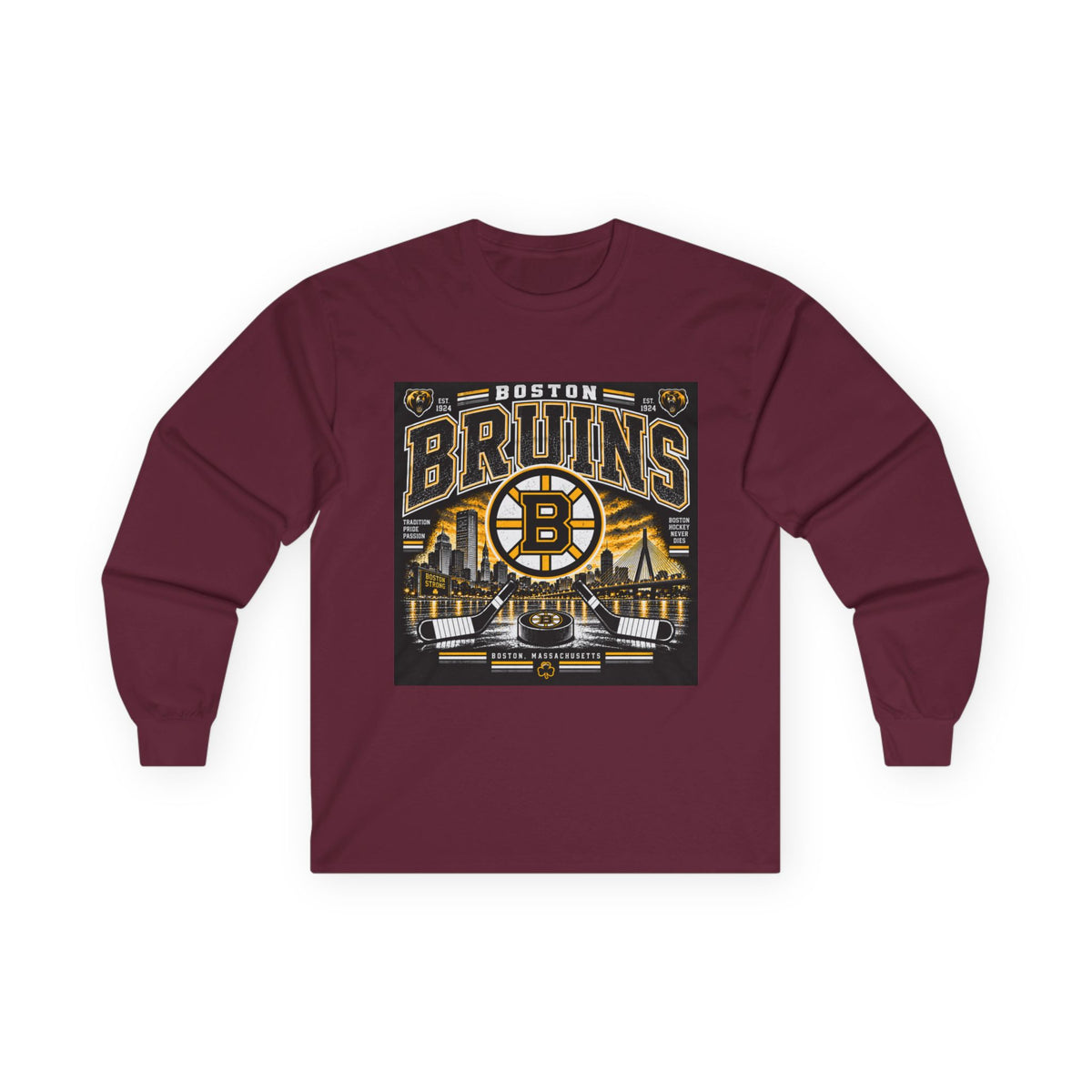 Boston Bruins Heritage - Unisex Ultra Cotton Long Sleeve Tee