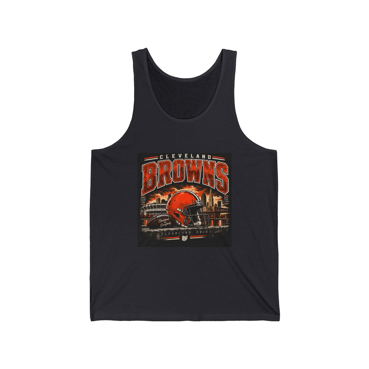 Cleveland Browns Skyline - Athletic Tank
