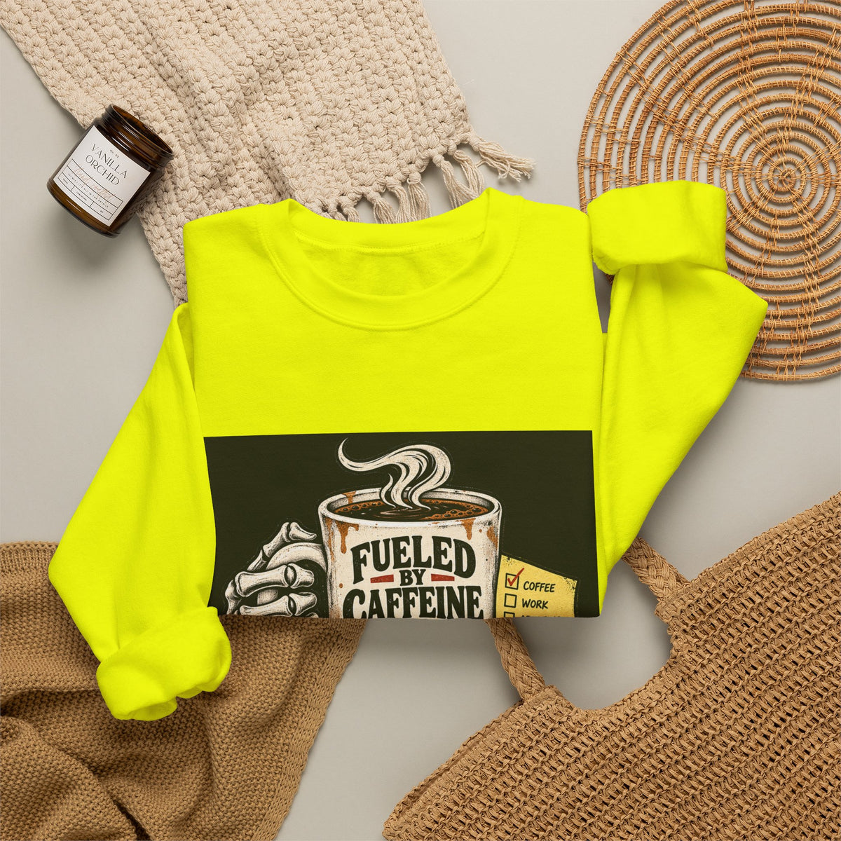 Fueled by Caffeine - Crewneck Sweatshirt