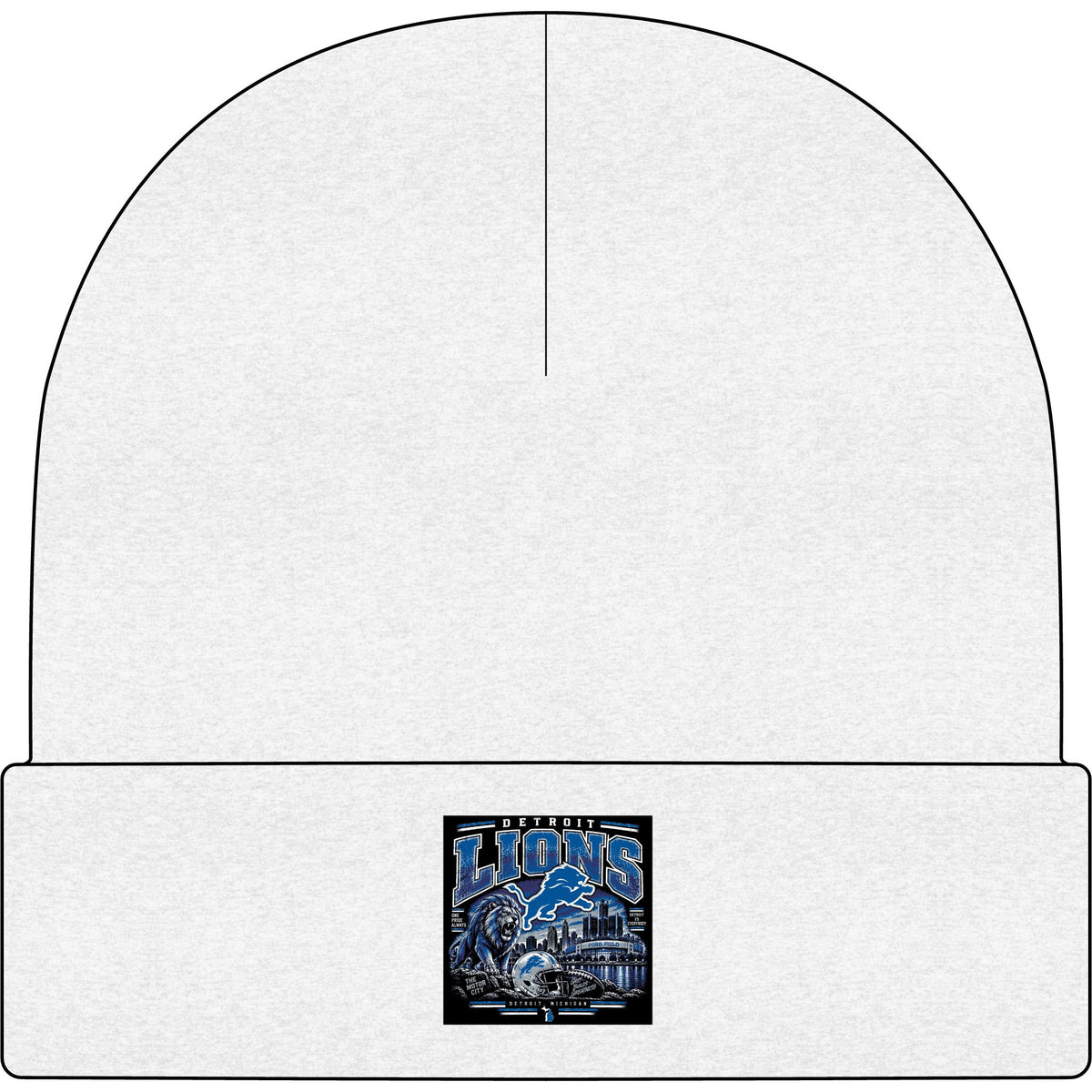 Detroit Lions Grit - AS Colour 1107 Cuff Beanie