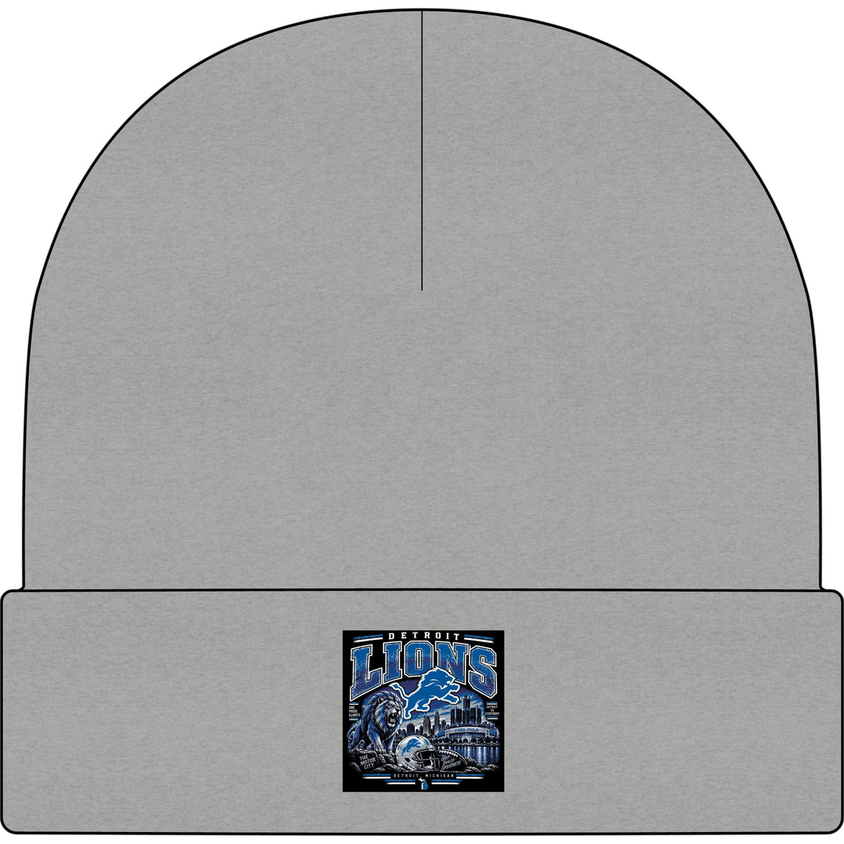 Detroit Lions Grit - AS Colour 1107 Cuff Beanie