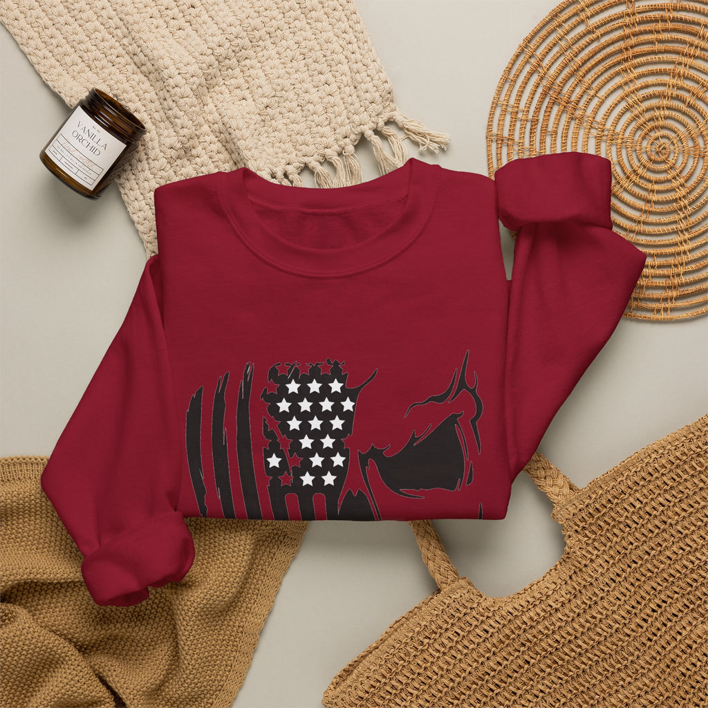 Stars, Stripes & Skulls - Crewneck Sweatshirt