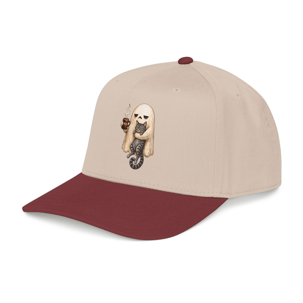 Meh Ghost and Gray Tabby Cat - OTTO Baseball Hat