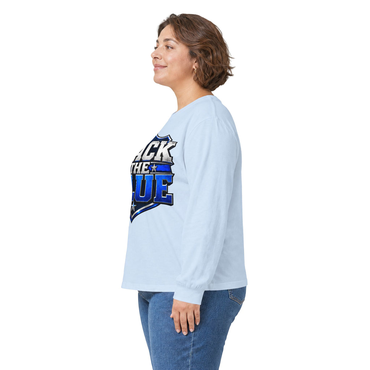 Back the Blue Shield - Unisex Ultra Cotton Long Sleeve Tee