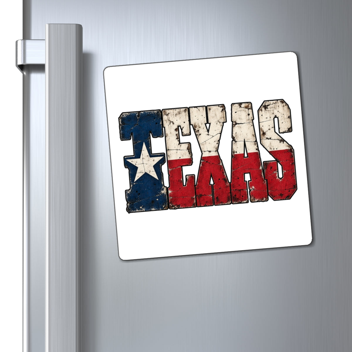 Texas Flag Block Letters - Magnet