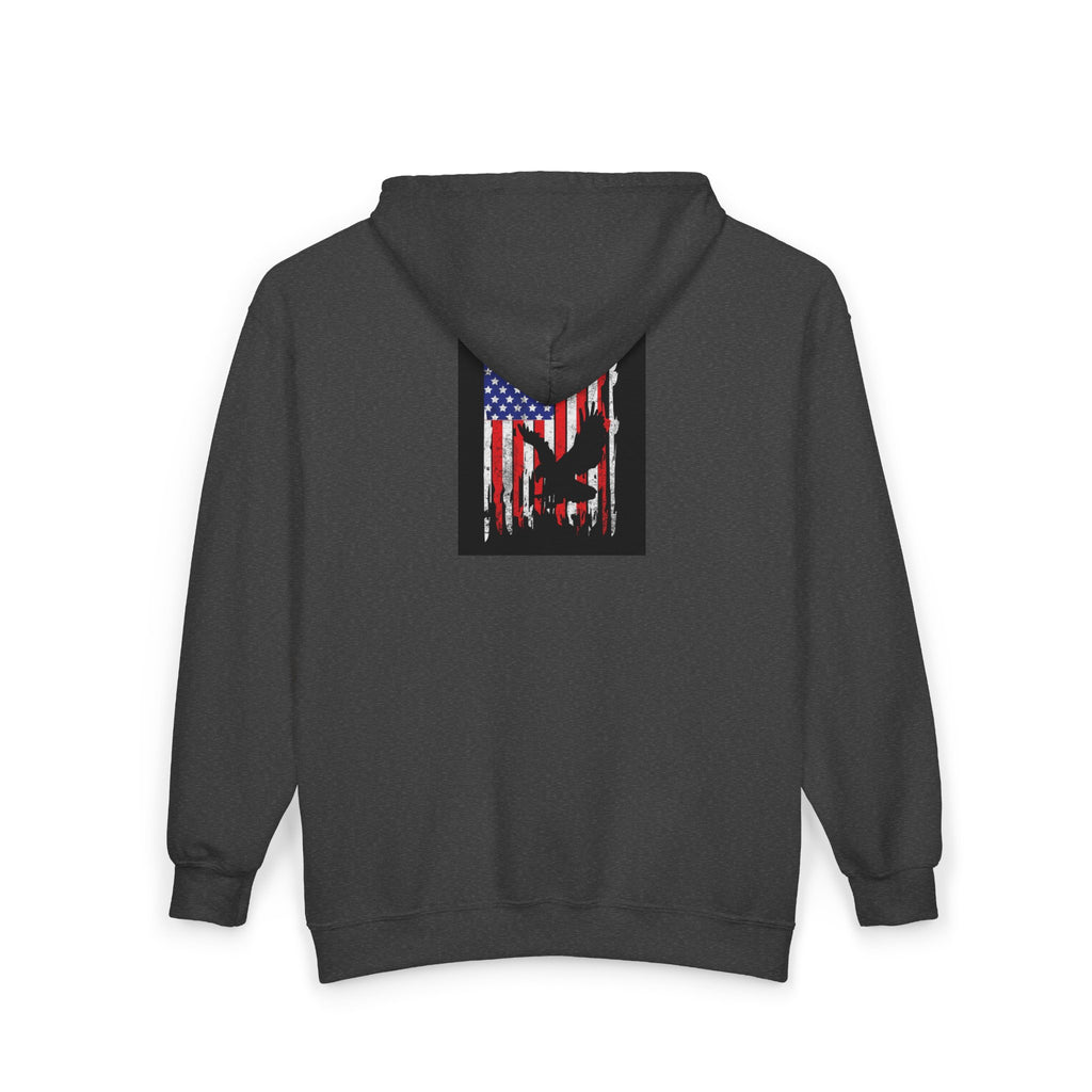 Old Glory Eagle - Full-Zip Hooded Sweatshirt