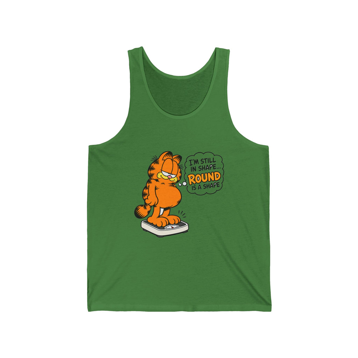 Round Shape Garfield - Athletic Tank