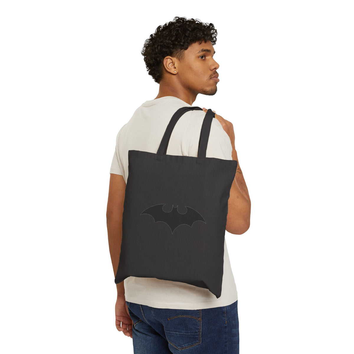 Midnight Bat Emblem - Canvas Tote