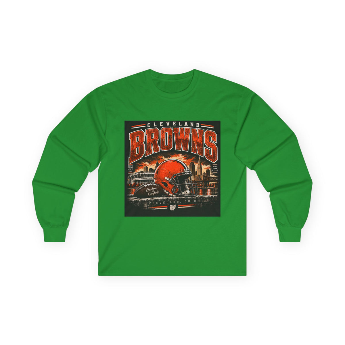 Cleveland Browns Skyline - Unisex Ultra Cotton Long Sleeve Tee