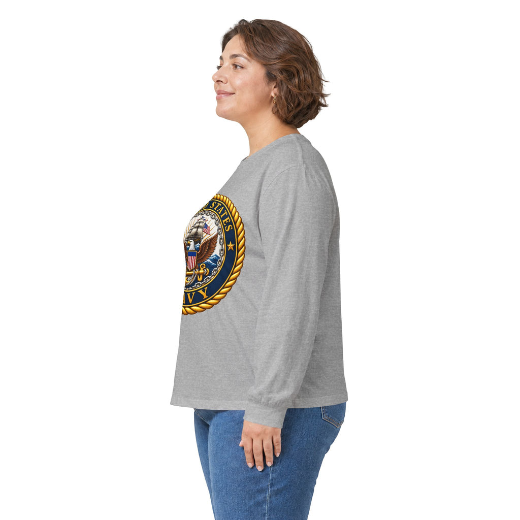 U.S. Navy Emblem - Unisex Ultra Cotton Long Sleeve Tee