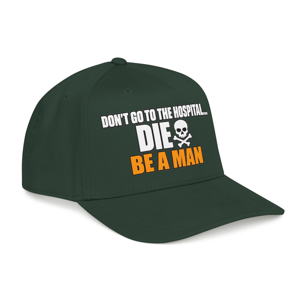 Dont Go to the Hospital - White Outlined - OTTO Baseball Hat