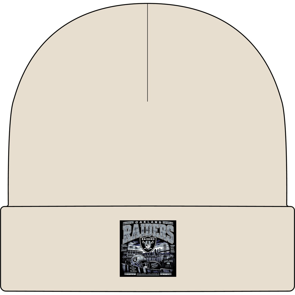 Oakland Raiders Black Heritage - AS Colour 1107 Cuff Beanie