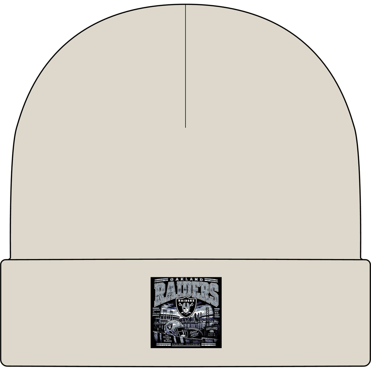 Oakland Raiders Black Heritage - AS Colour 1107 Cuff Beanie