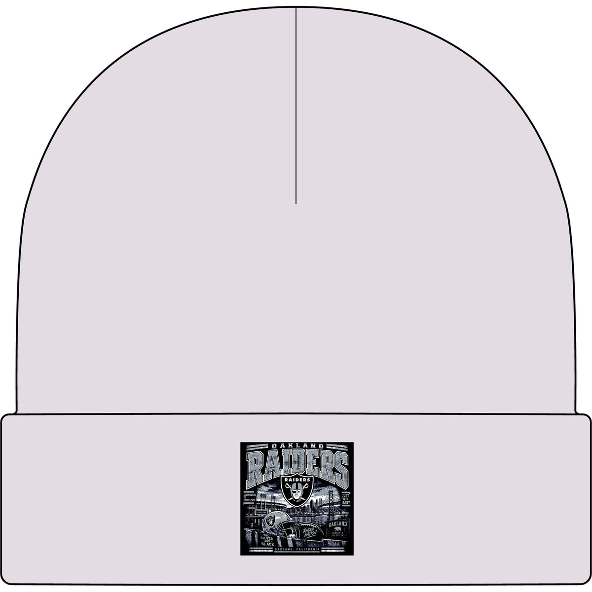 Oakland Raiders Black Heritage - AS Colour 1107 Cuff Beanie