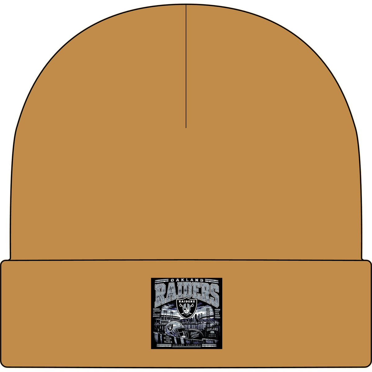 Oakland Raiders Black Heritage - AS Colour 1107 Cuff Beanie