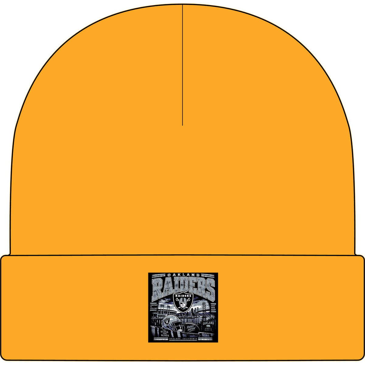 Oakland Raiders Black Heritage - AS Colour 1107 Cuff Beanie