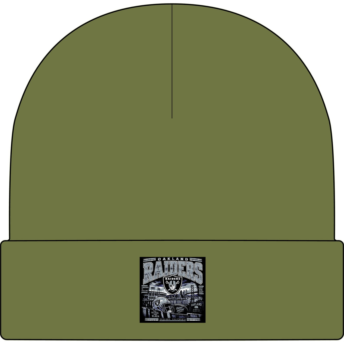 Oakland Raiders Black Heritage - AS Colour 1107 Cuff Beanie