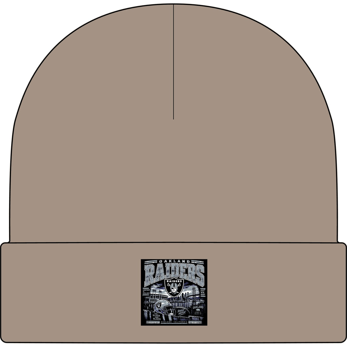 Oakland Raiders Black Heritage - AS Colour 1107 Cuff Beanie