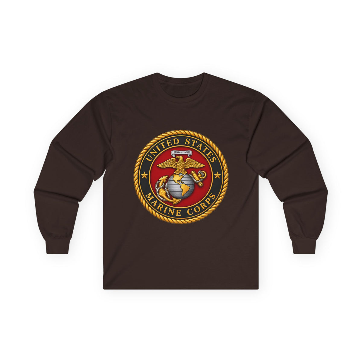 U.S. Marine Corps Emblem - Unisex Ultra Cotton Long Sleeve Tee