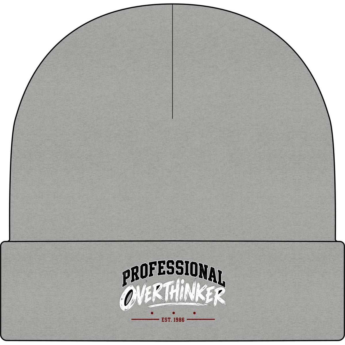 Professional Overthinker - AS Colour 1107 Cuff Beanie