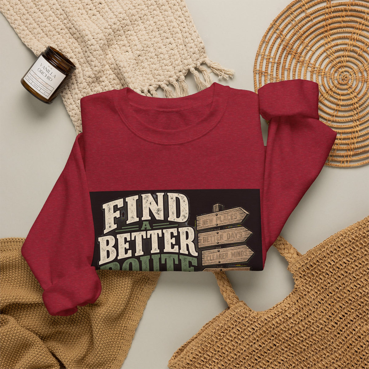 Find A Better Route - Crewneck Sweatshirt
