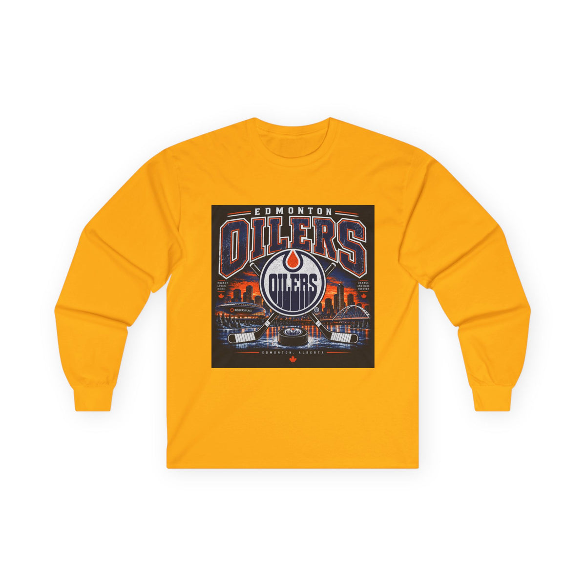 Edmonton Oilers Hockey Pride - Unisex Ultra Cotton Long Sleeve Tee