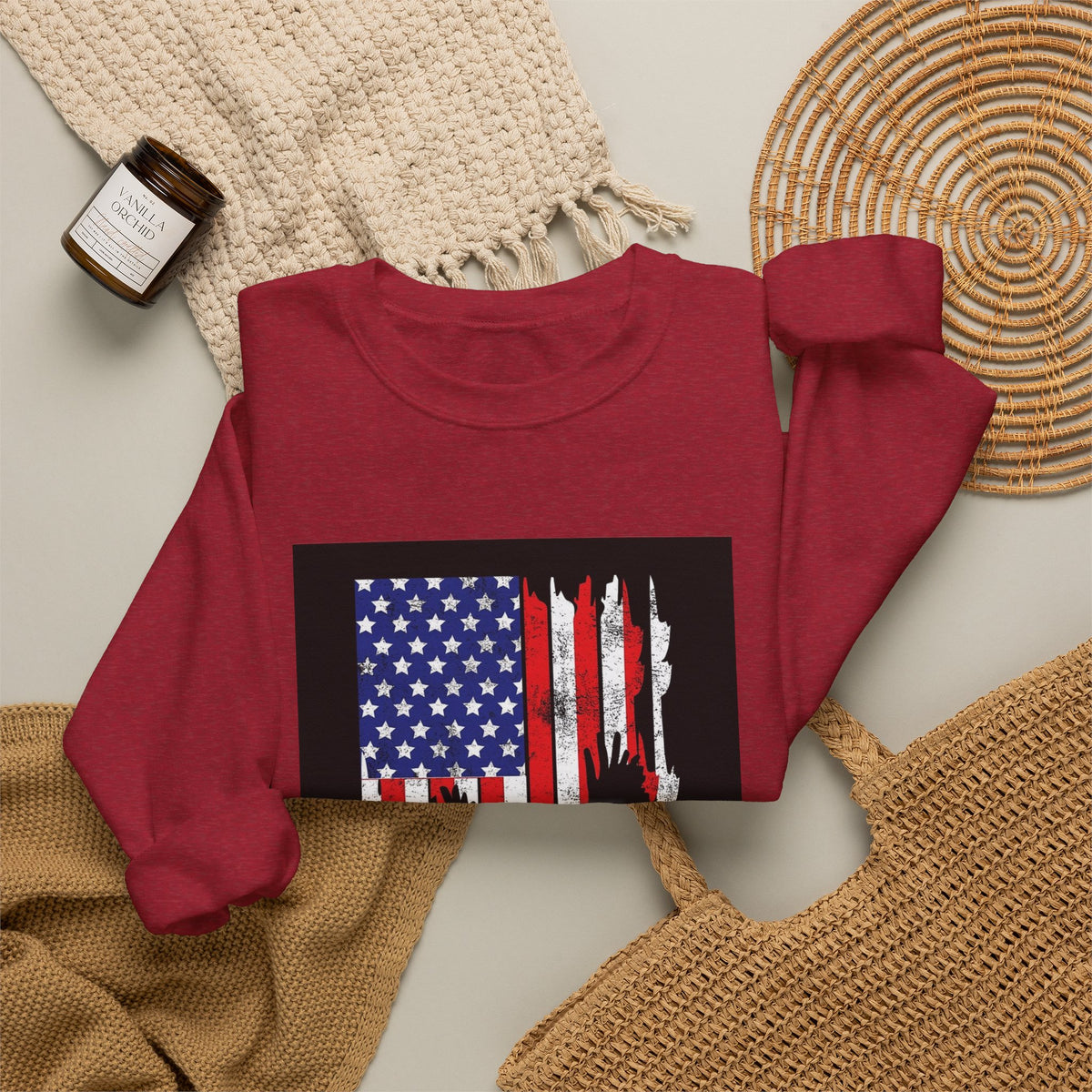 Old Glory Eagle - Crewneck Sweatshirt