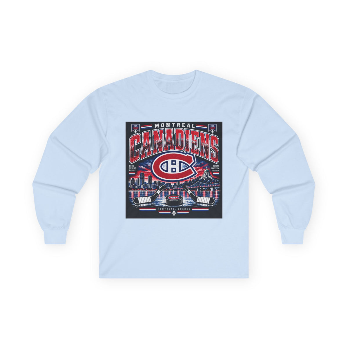 Montreal Canadiens Skyline - Unisex Ultra Cotton Long Sleeve Tee