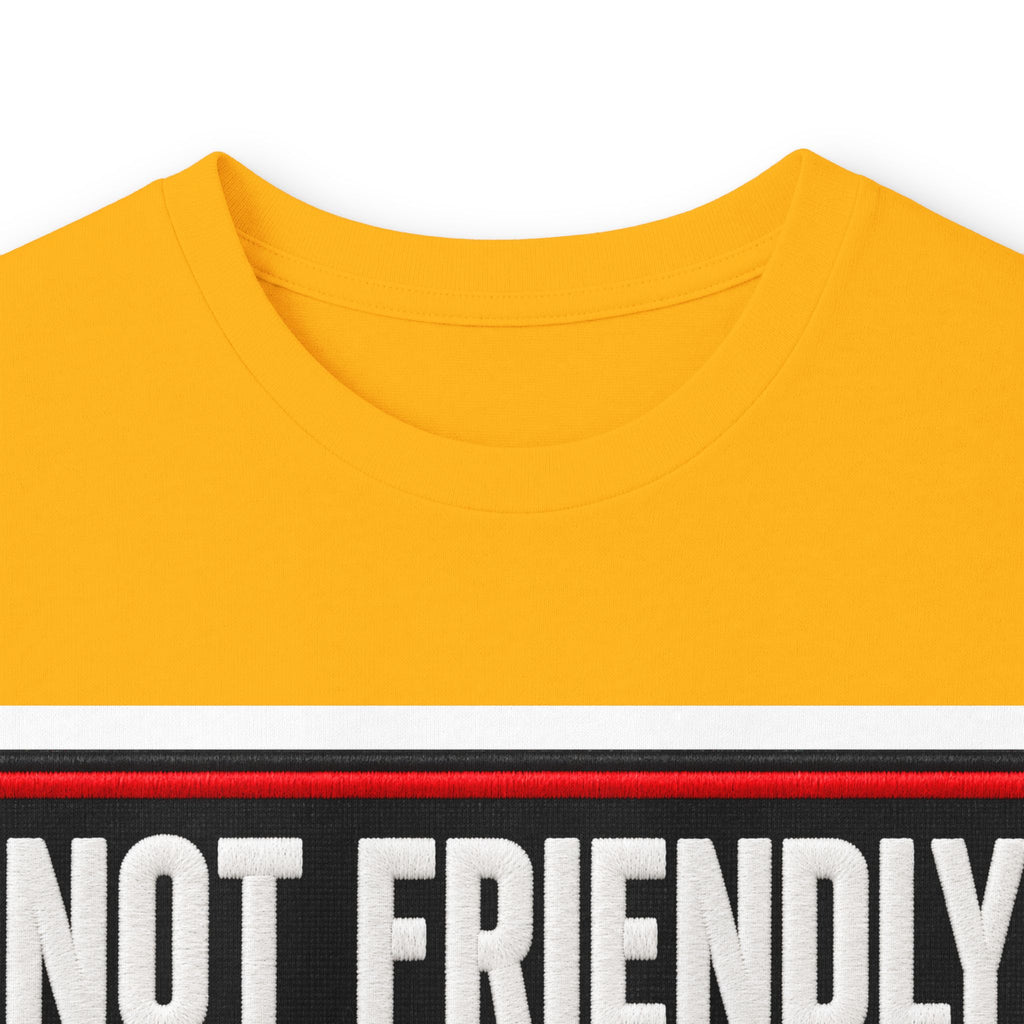 Not Friendly - Service Dog Patch - Unisex Ultra Cotton Long Sleeve Tee