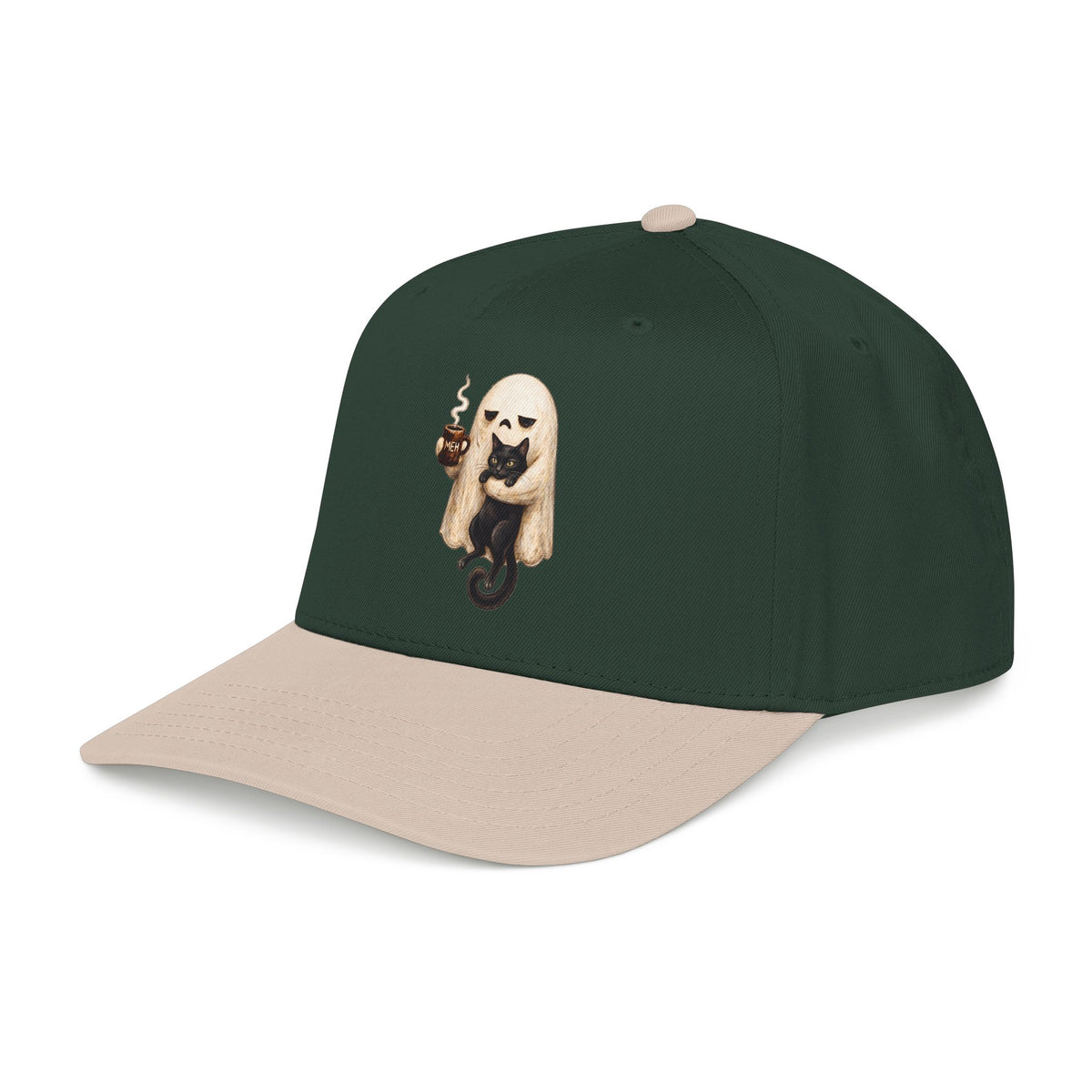 Meh Ghost and Black Cat - OTTO Baseball Hat