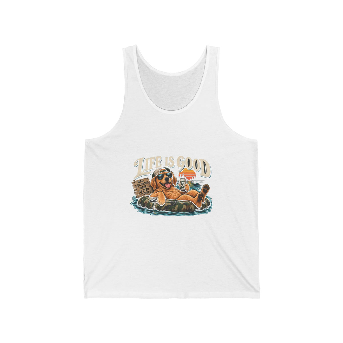 Life is Good Floatin' - Athletic Tank