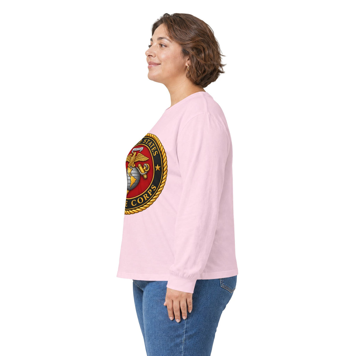 U.S. Marine Corps Emblem - Unisex Ultra Cotton Long Sleeve Tee