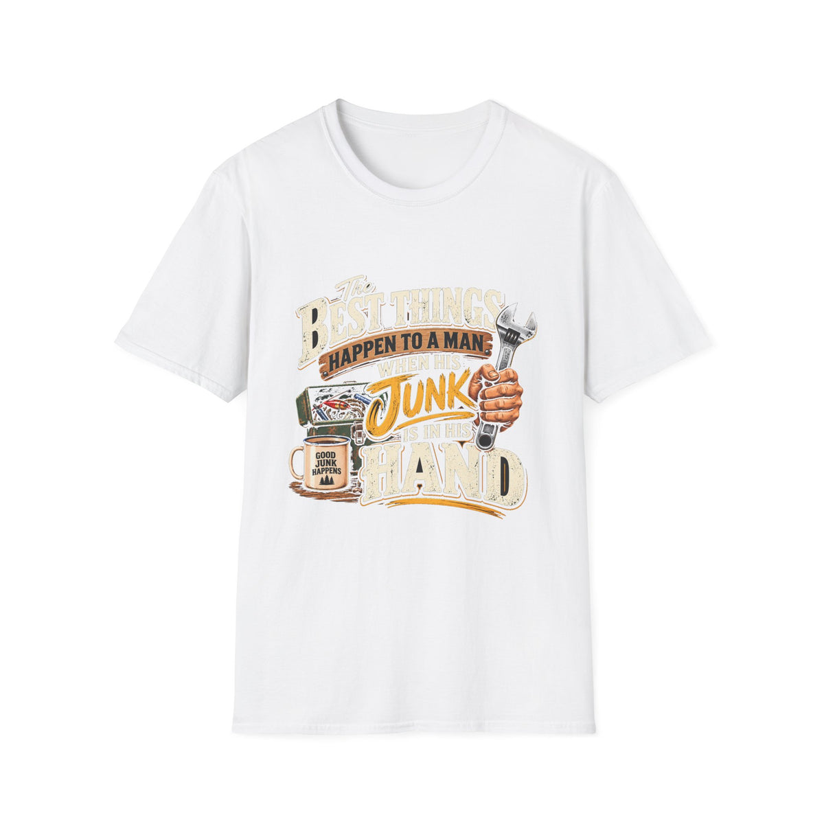 Best Things Happen in a Man's Hand - Classic Tee