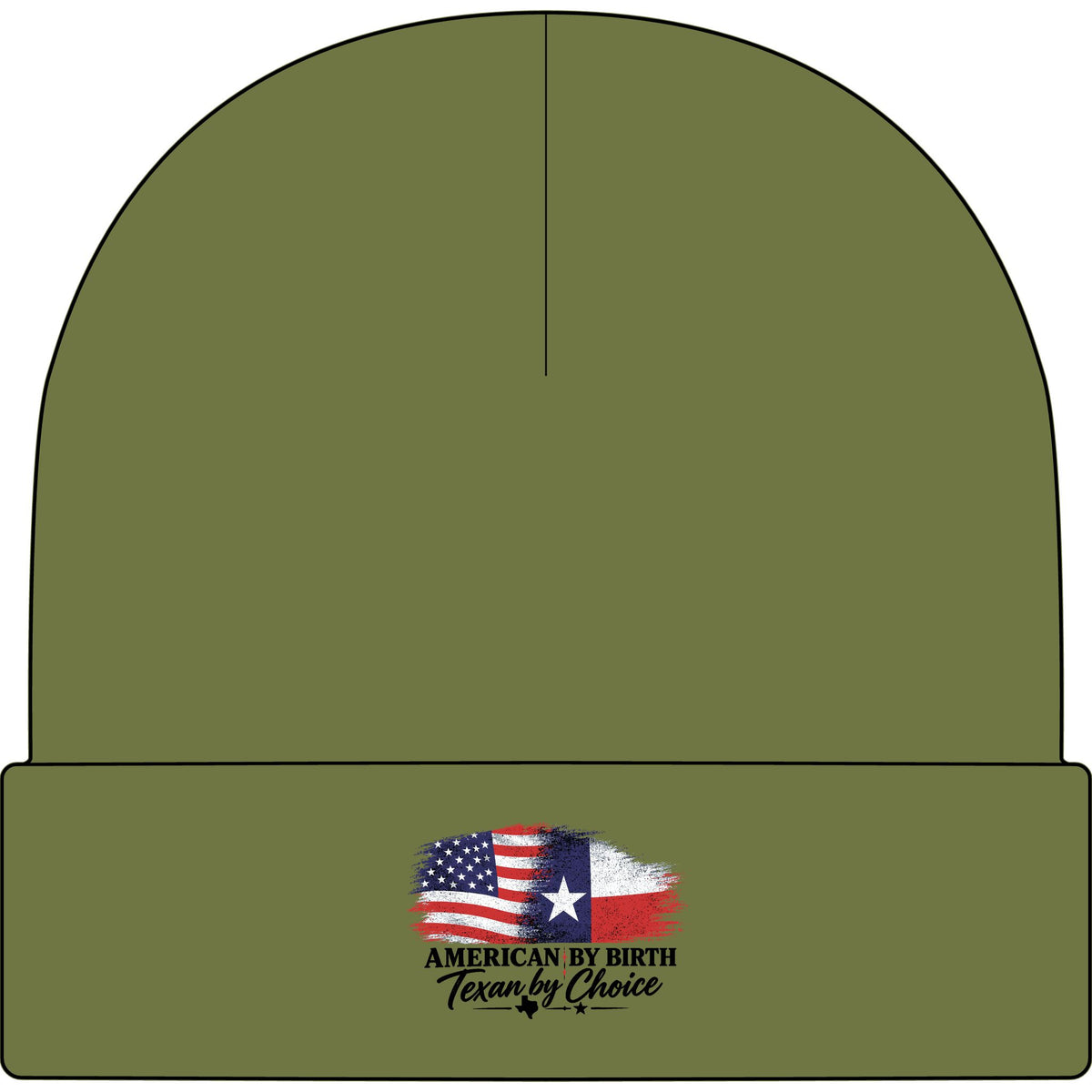 American by Birth, Texan by Choice - AS Colour 1107 Cuff Beanie
