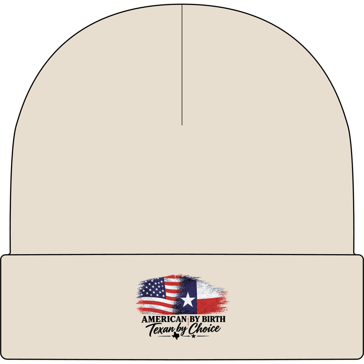 American by Birth, Texan by Choice - AS Colour 1107 Cuff Beanie